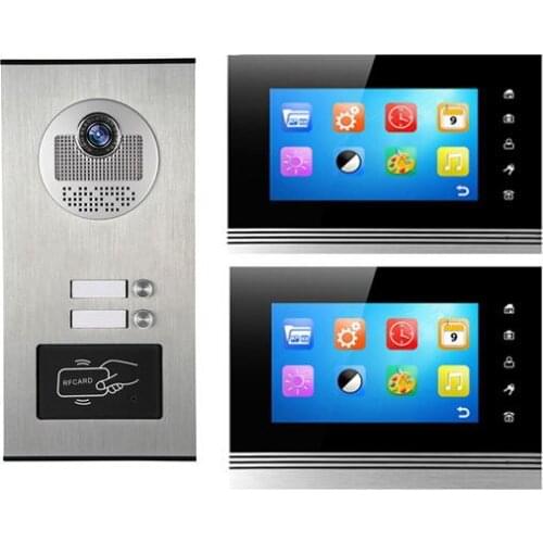 7 Inch LCD Screen 1V2 ID Card Access Control Video Door Phone V70C-530