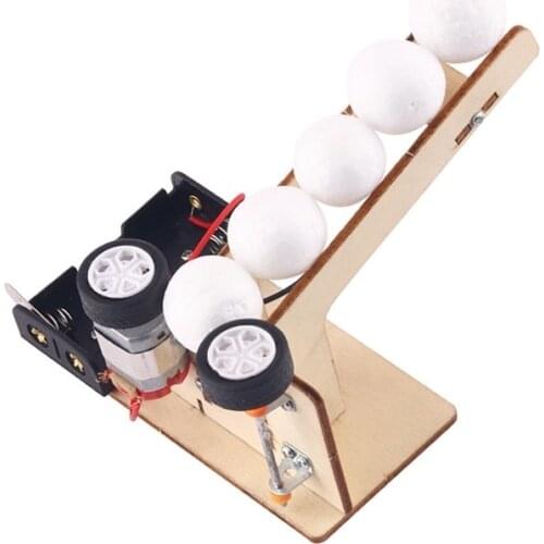 Automatic Ball Serve Machine DIY Toys Electronics Education Self Assembly Kit For Science DIY Kits Child Scientific Toy