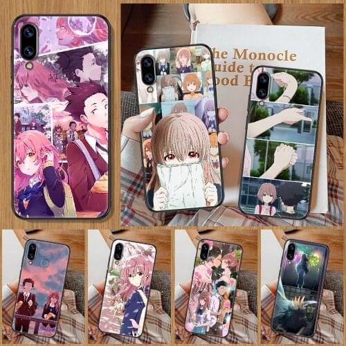 The Shape Of Voice Anime Phone Case For Huawei Honor 6A 7A 7C 8A 8X 8 9 9X 10 10i 20 Lite Pro black luxury prime painting