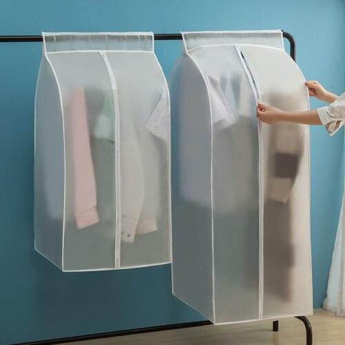 Clothes Dust Cover Wardrobe Closet Clothes Hanging Suit Coat Dress Dust Cover Home Storage Bag Pouch Organizer Garment Bags