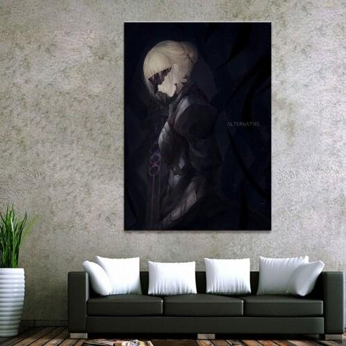Home Decor Canvas 1 Piece Sexy Anime Fate Grand Order Saber Alter Art Posters and Prints Painting Home Decoration Wall Pictures