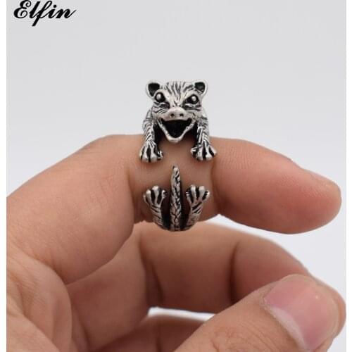 Elfin Vintage Adjustable Opossum Ring Men Fashionable Cute Jewellery Rings For Women Anillos Mujer Warcraft