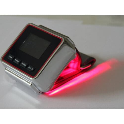 Physiotherapy 650nm LLLT Low Level Cold Laser Therapy Wrist Watch Treatment Hypertension Rhinitis Pain Relief