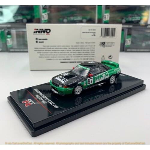 INNO Car 1:64 nissans GT-R R32 87# Collection Metal Die-cast Simulation Model Cars Toys