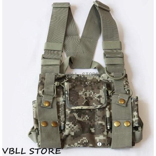 Camouflage Universal Portable Radio Carry Case Chest Pocket Bag Holster For Baofeng Motorola Kenwood Icom Puxing Walkie Talkie