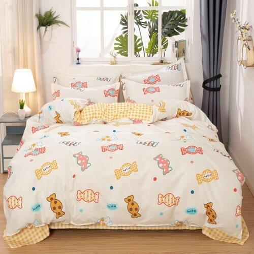Candy Pattern Bedding Set, Duvet Cover Pillowcase 3pcs140x200,200x220 Quilt Cover, King Size Bed Sets