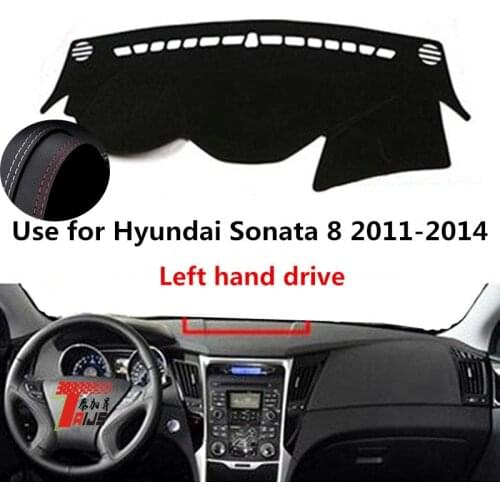 TAIJS Factory Classic Casual Leather Car Dashboard Cover For Hyundai Sonata 8 2011 2012 2013 2014 Left hand drive
