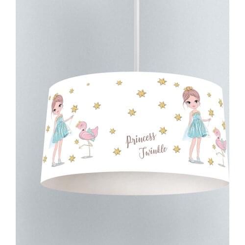 Lamp For Kids Bedrooms Light Chandelier for Living Room Childrens Room White Princess Swinkle Model 229
