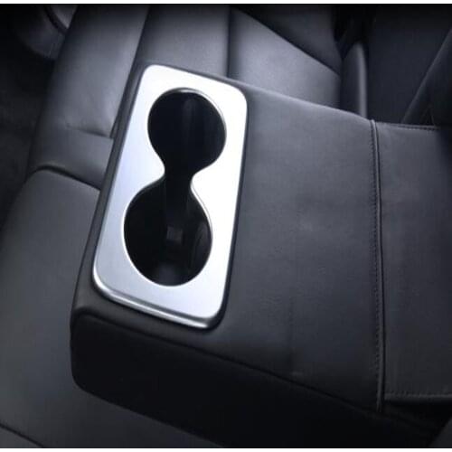 For Cadillac XT5 2020 2016 2017 2018 2019 Interior Accessories ABS Matte Rear Back Water Cup Holder Cover Trim