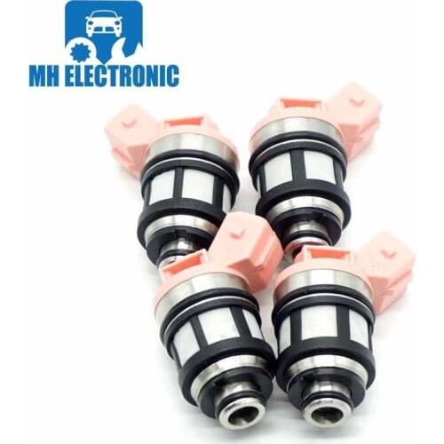 MH Electronic ( Set of 4 ) Fuel Injector Nozzle 1660088G10 JS201 For Nissan D21 Pathfinder Quest 3.0L V6 2.4L 16600-88G10 JS20-1