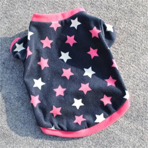 Fashion Star Puppy Vest Clothing Warm Dog Clothes Chihuahua French Bulldog Winter Dog Coat for Small Dogs Pet Cat Clothes