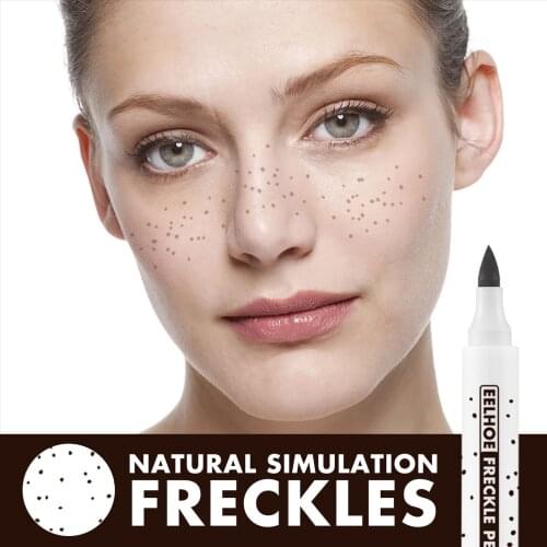 Natural Lifelike Freckle Pen Female makeup Fine Makeup Soft Smooth Waterproof Long Lasting Dot Freckle Pen Sunkissed