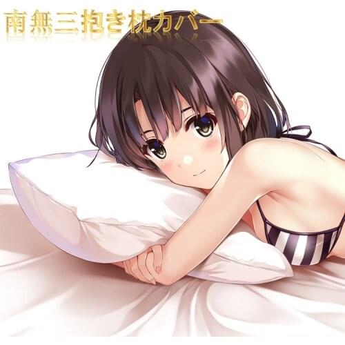 Anime Saekano: How to Raise a Boring Girlfriend Katou Megumi Girl Dakimakura Hugging Body Pillow Case Long Otaku Cushion Cover