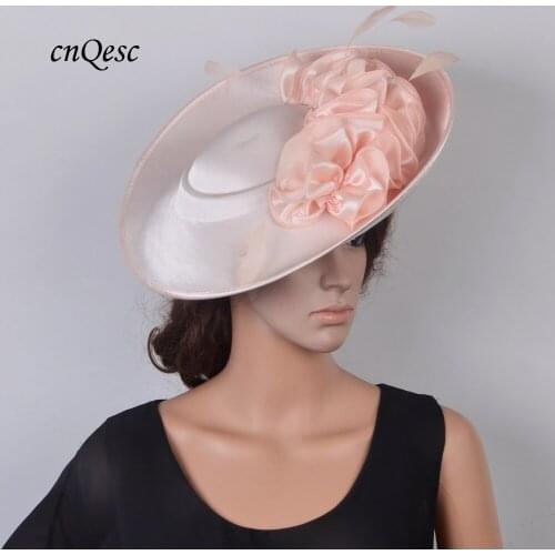 NEW Large saucer fascinator sinamay womens hat Formal dress hats for Wedding Races Church Party Kentucky Derby.FREE SHIPPING