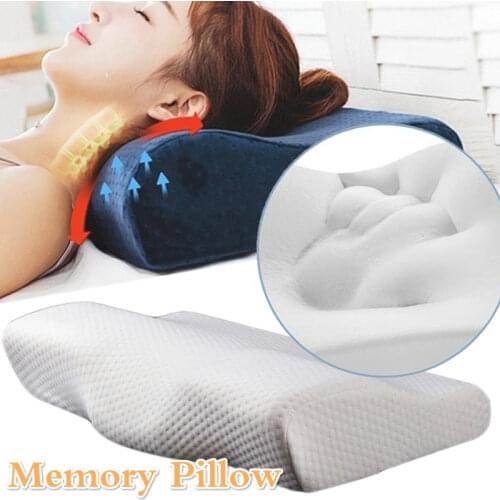 Memory Foam Bedding Pillow Neck Protection Orthopedic Latex Magnetic Pillows Slow Rebound Cervical Health Care Size In 50*30CM