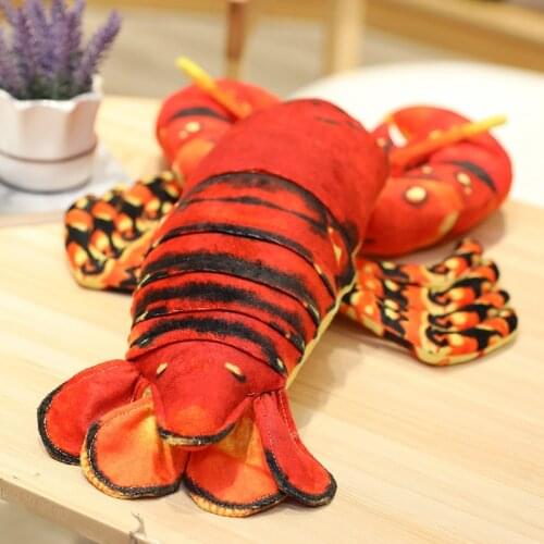 Lifelike Sea Animal Lobster Plush Toy Doll Stuffed lobster pillow Soft Kid Toys