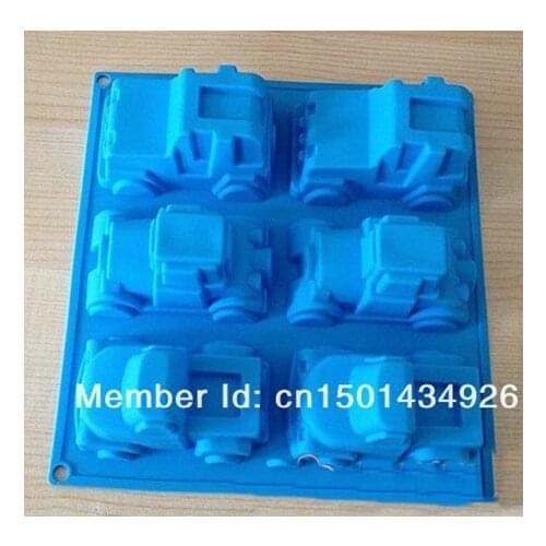 6 hole car Shapes Cake Mould Silicone mold Baking kitchen tools
