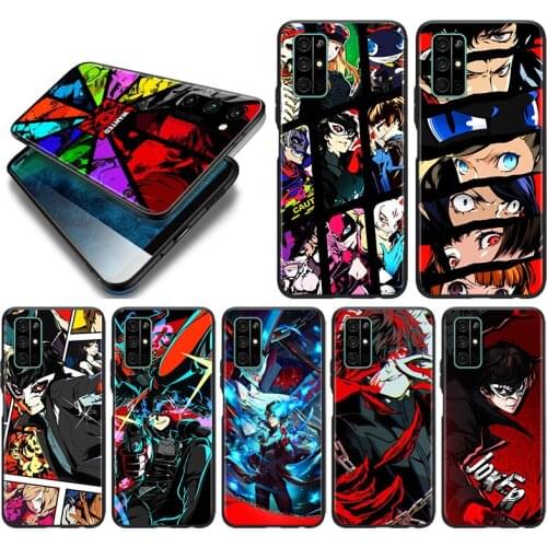 Hot Anime Persona 5 Game Silicone Cover For Huawei Honor 10i 10 9C 9A RU 9X 9N 9S 9 Pro Lite Play 3E V9 Black Phone Case
