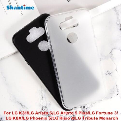 For LG K8X Q31 Silicone Protective Back For LG Aristo 5 Plus Fortune 3 Phoenix 5 Risio 4 Tribute Monarch K31 Rebel Soft Case