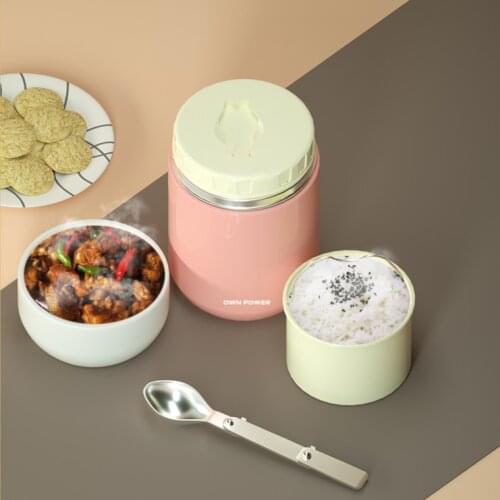 Keep Warm Lunch Box Stainless Steel High Capacity Soup Mug Healthy Lunch Box Eco Friendly Boite Rangement Food Container DG50LB