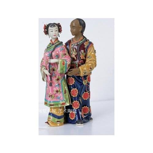 Wedding gifts Yongxin Stone Bay doll porcelain classic figures ladies wedding room ornaments husband and wife decorations