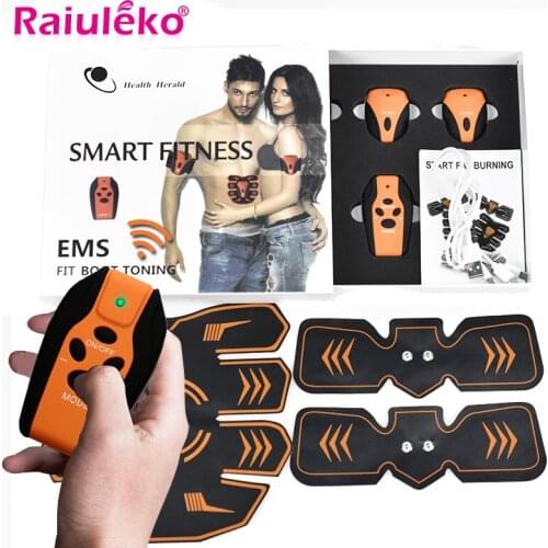 EMS Remote / Charging Muscle Stimulator Trainer Smart Fitness Abdominal Training Electric Weight Loss Body Slimming Unisex