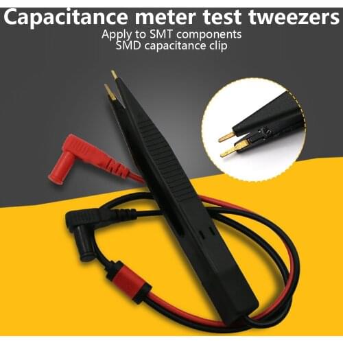 1 set Chip Test Clip Lead Probe Tweezers For Resistor Multimeter Capacitor Tester Lead Probe SMD Inductor Wire Pen Cable