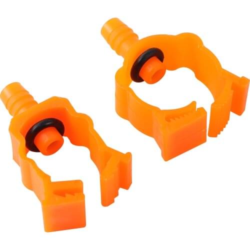 10 Pcs Orange 25mm to 8mm Connectors Chicken Rabbit Drinking Fountain Connection Tool Poultry Drinking Water Accessories