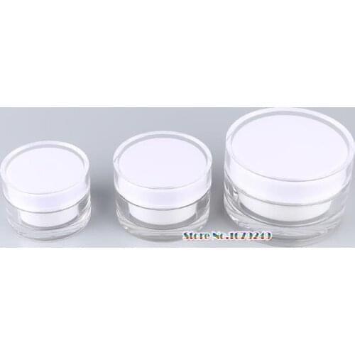15g 30g 50g Facial cream emulsion Sub bottling can, Acrylic Empty Cosmetic Jars Makeup Face Cream Container Bottle 200pcs/lot