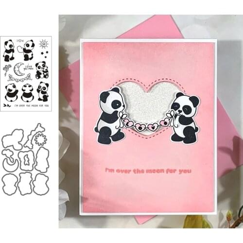 2021 New Panda Metal Cutting Dies Stamps Dies Scrapbooking Mold Cut DIY Handmade Tools Craft Decoration Stamps and Dies 2021 New