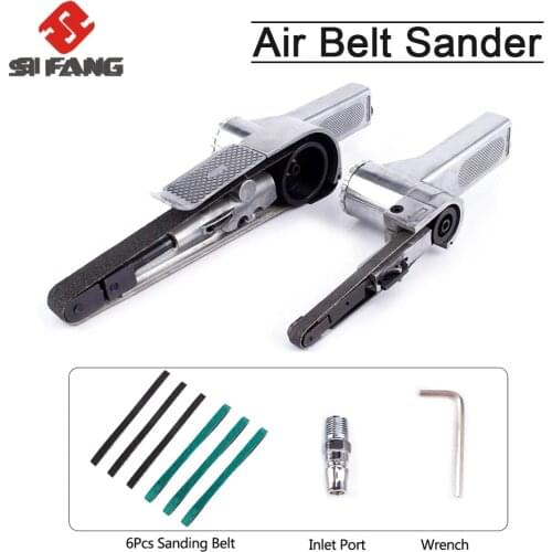 3/8" Air Belt Sander Air Angle Grinding Machine with Sanding Belts for Air Compressor Sanding Pneumatic Tool High Quality