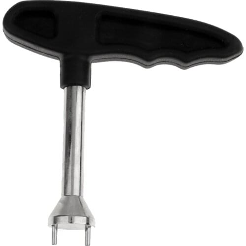 Gearless Type Black Plastic Handle Golf Shoe Wrench With Long Leg