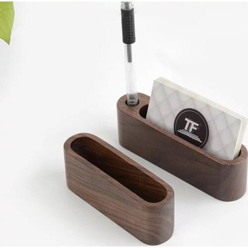 Wood Desk Organizer Business Name Card Holder Case Display Organizer Stand Office & Trade shows