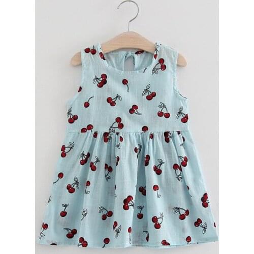 ZWY880 Childrens clothing 2021 summer new girl cotton silk dress children princess dress girl cotton silk thin night dress