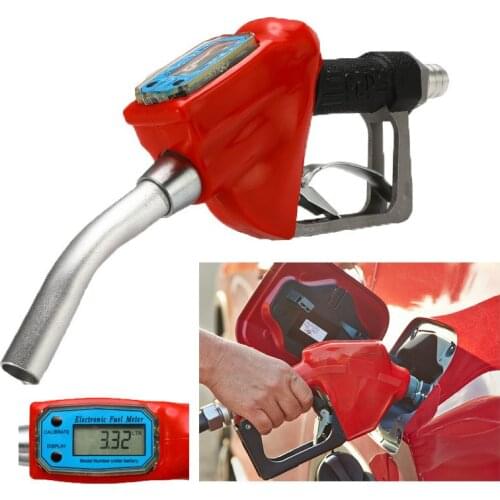 Electronic Metering Fuel Gun Electronic Digital Diesel Gun 1 Inch Turbine Metering Gun Gasoline Diesel Oil Gun