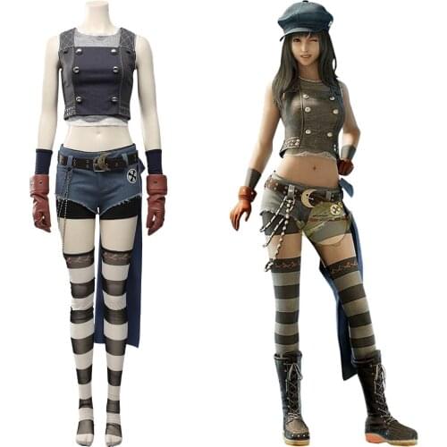 Final Fantasy VII Remake Cosplay Kyrie Canaan Costume Outfit Women Uniform Halloween Carnival Costumes Full Suit Custom Made