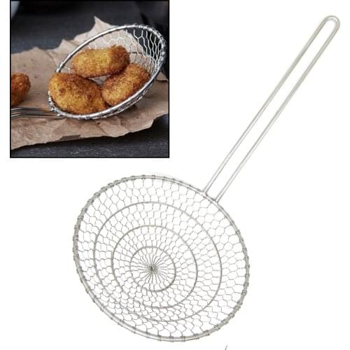 Stainless Steel Kitchen Spider Strainer Skimmer Ladle Food Dumpling Noodle Strainer for Pasta Spaghetti Noodles and Fryin