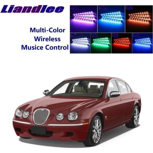 Liandlee Car Neon Color-Changing Light of Atmibient Inside Footwell Light For Jaguar S-Type S Type 2000-2008