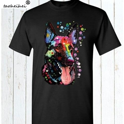 Dean Russo German Shepherd Watercolor Dog T Shirt Animal Lover K 9 Licensed