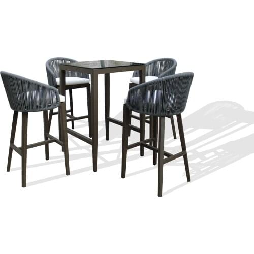 Outdoor indoor bar table with chairs for coffe shop садовая мебель диваны