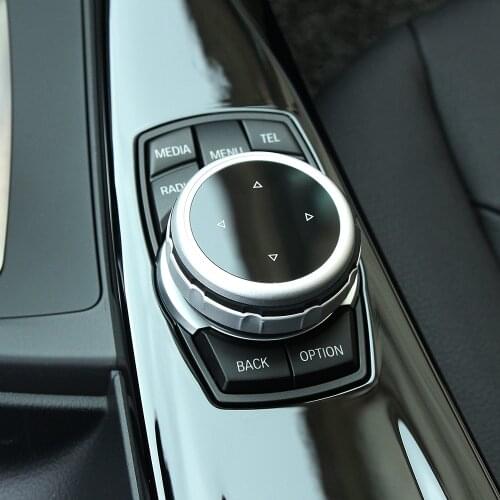Idrive Car Multimedia Buttons Cover Stickers Refitting for BMW F20 F30 F10 E60 E90 E46 X5 E35 E39 E36 E34 Car-styling