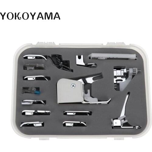YOKOYAMA Sewing Machine Presser Foot Suite CY-15Pcs/Sets Multifunction Practical Home Hand DIY Commonly Used Presser Foot Set