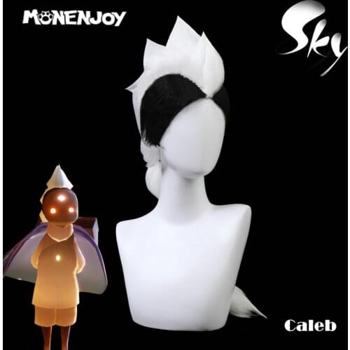 Monenjoy Sky Children of Light Cosplay Wig Wasteland Graduation Keel Braid Hairstyle White Cos Hair