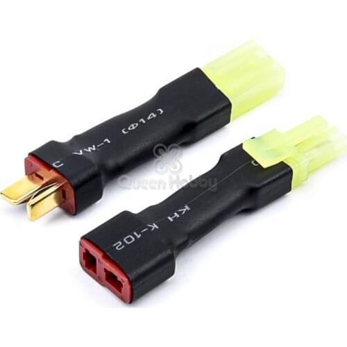 Deans T Plug to Mini Tamiya Plug Female Male Adapter Connector for Kyosho RC Battery ESC Remote Control Toy Accessory Part