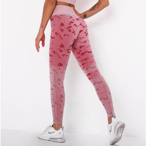 ATHVOTAR Stripe Printing Sexy Women Leggings Fitness Seamless Push Up Leggings Women Energy Skinny Casual Gym Pants