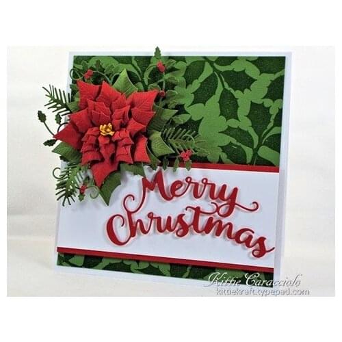 Bendable Word Merry Christmas Metal Cutting Dies Stencils DIY Scrapbooking Album Paper Cards Craft Embossing Word Dies