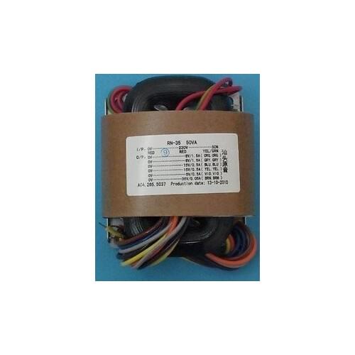0-115V-230V 50W R-core Transformer X-Former 15V+15V 9V+9V