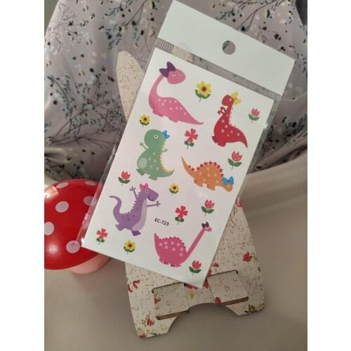 Dinosaur Anime Flower Temporary Tattoos Cartoon Kids Boy Fake Tattoo Sticker Waterproof Tatto Art Tatoo Hand Arm For Child Boy
