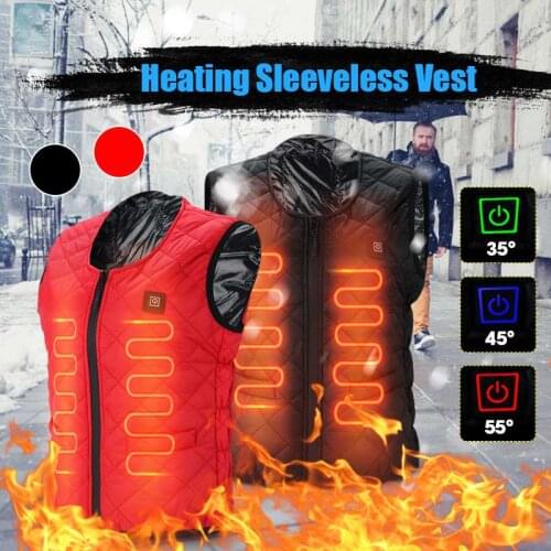 USB Thermal Electric Heated Vest Women Winter Heated Jacket Outdoor Camping Hiking Clothing Tactical Vest Infrad Battery Jacket