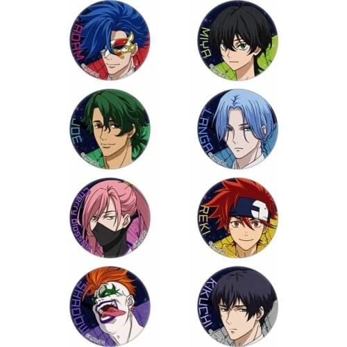 58mm Badge Anime SK8 The Infinity SK EIGHT LANKA MIYA SHADOW JOE Cherry Blossom Button Brooch Pins Toy